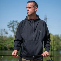 Fox Collection Zipped Hoody Black
